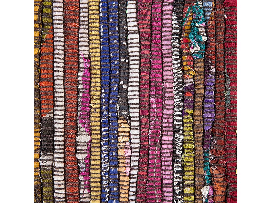 Alfombra de algodón multicolor oscuro 140 x 200 cm DANCA