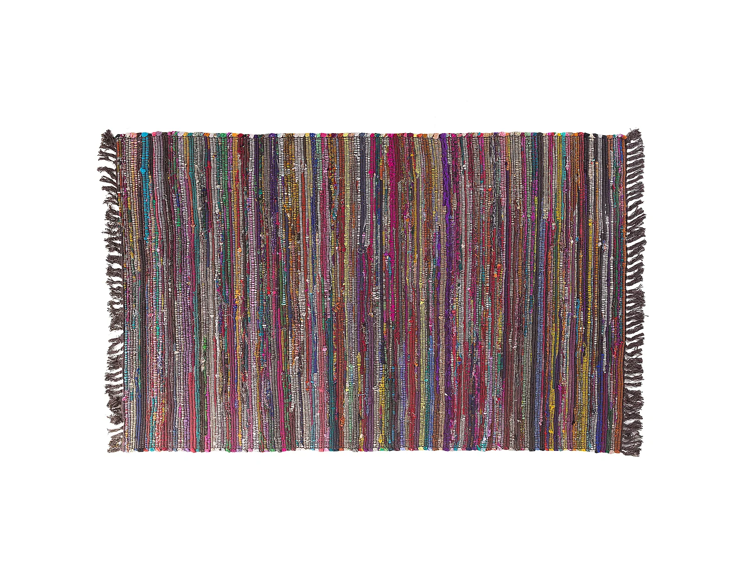 Tapis en coton multicolore foncé 140 x 200 cm DANCA