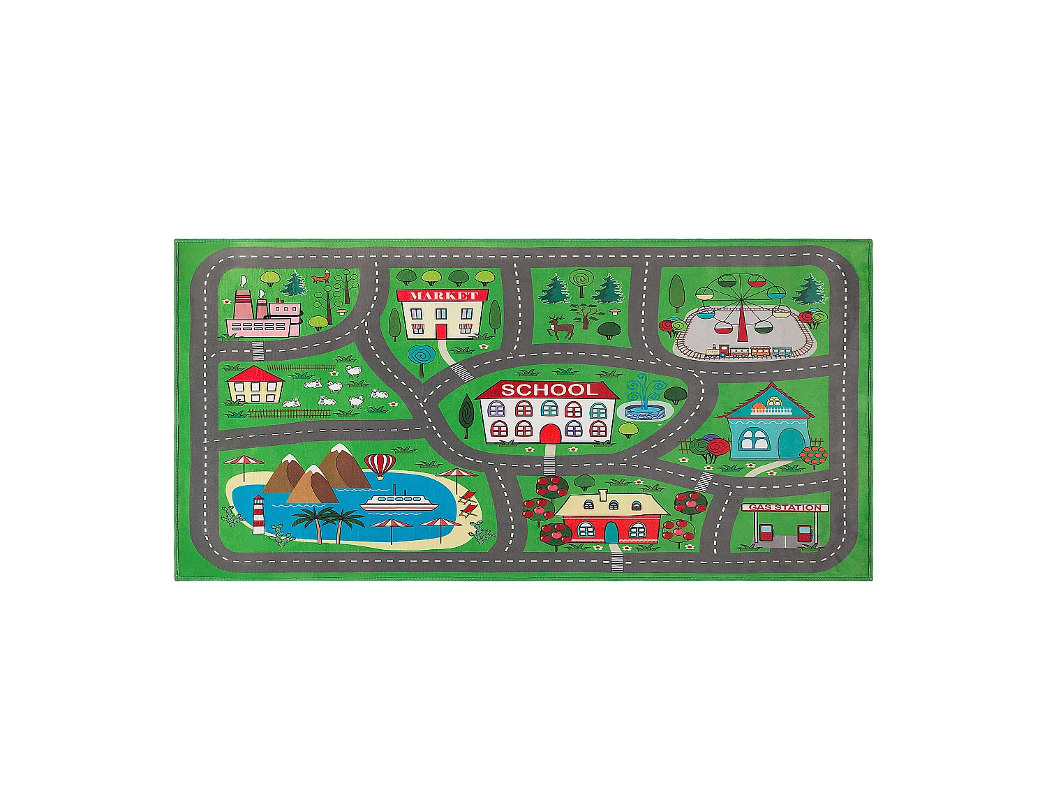 Tapis enfant TUTAK Vert 80 x 150 cm