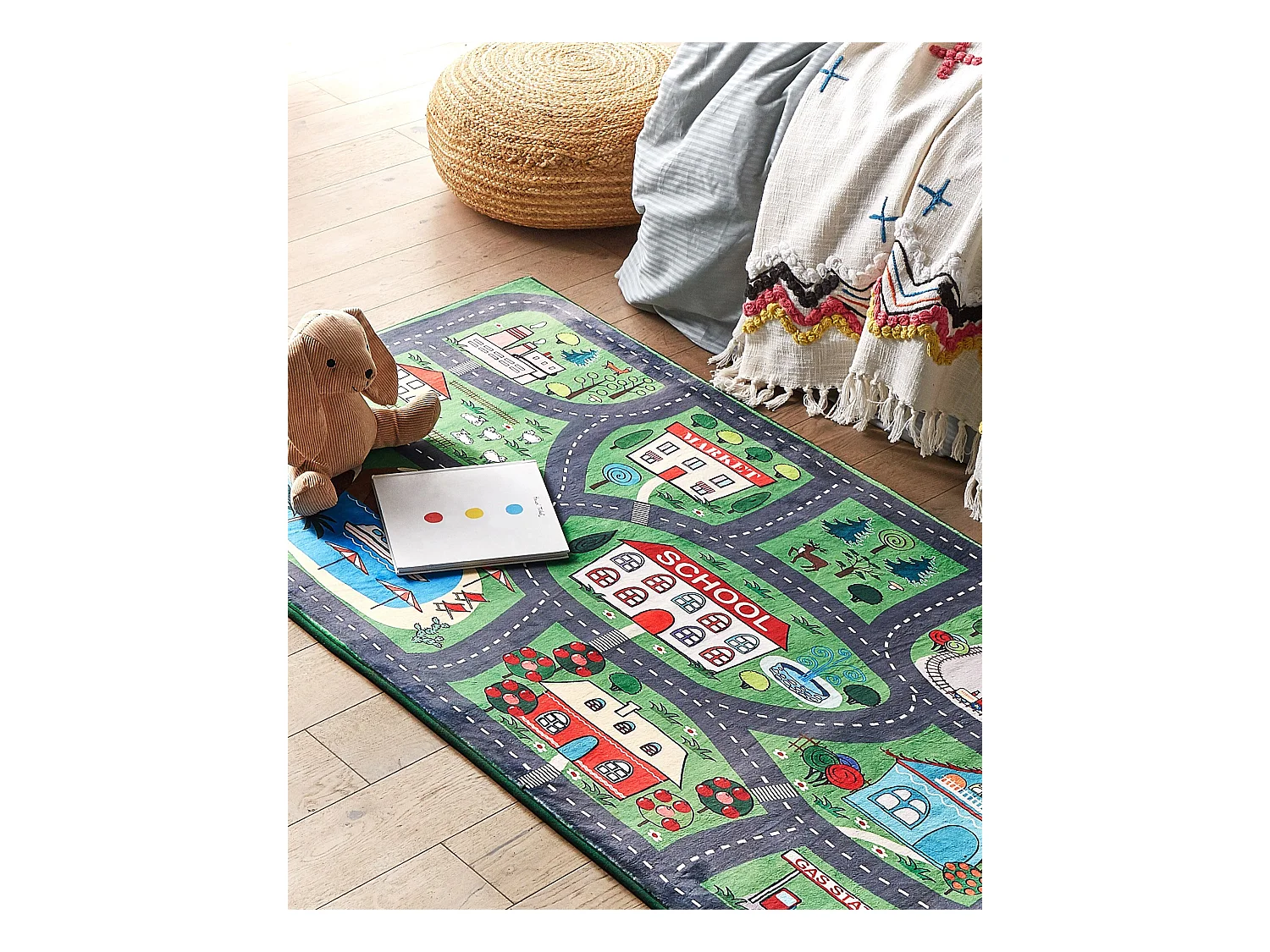 Tapis enfant TUTAK Vert 80 x 150 cm