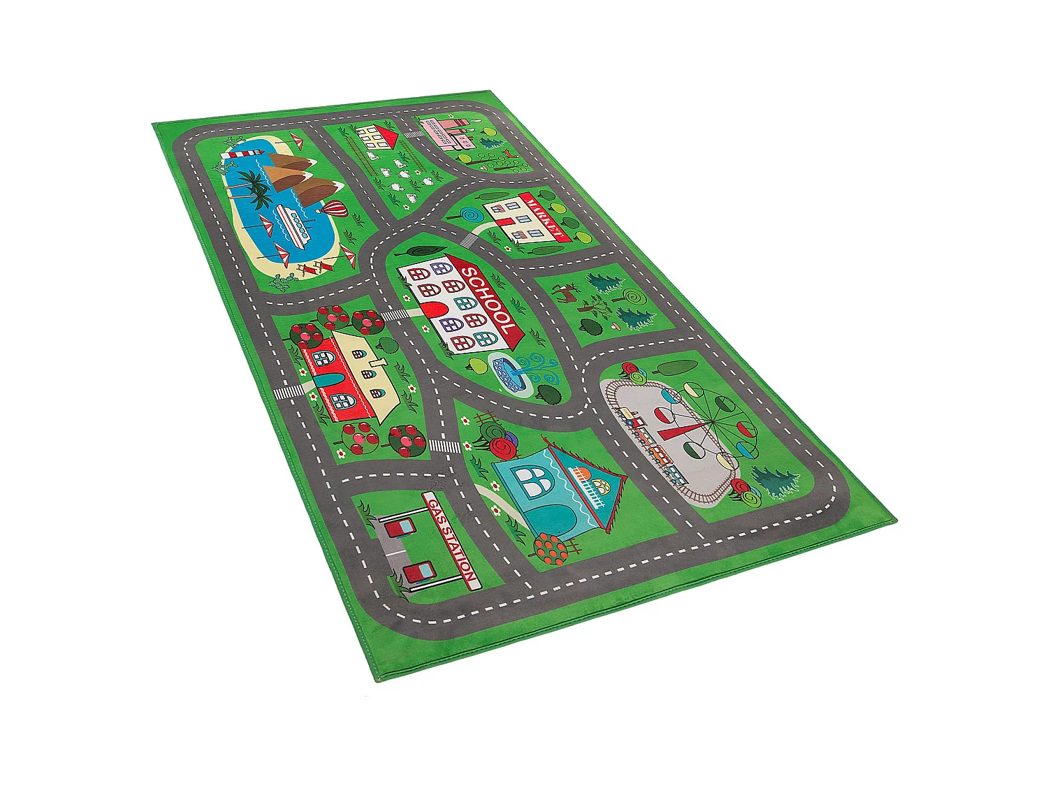 Tapis enfant TUTAK Vert 80 x 150 cm
