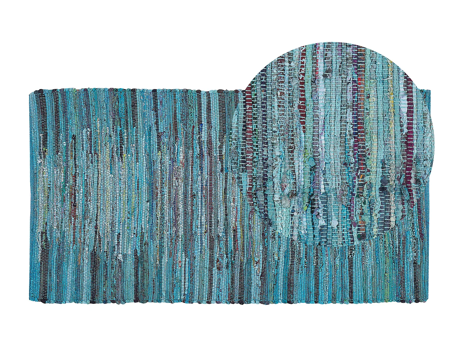 Tapis bleu 80 x 150 cm MERSIN