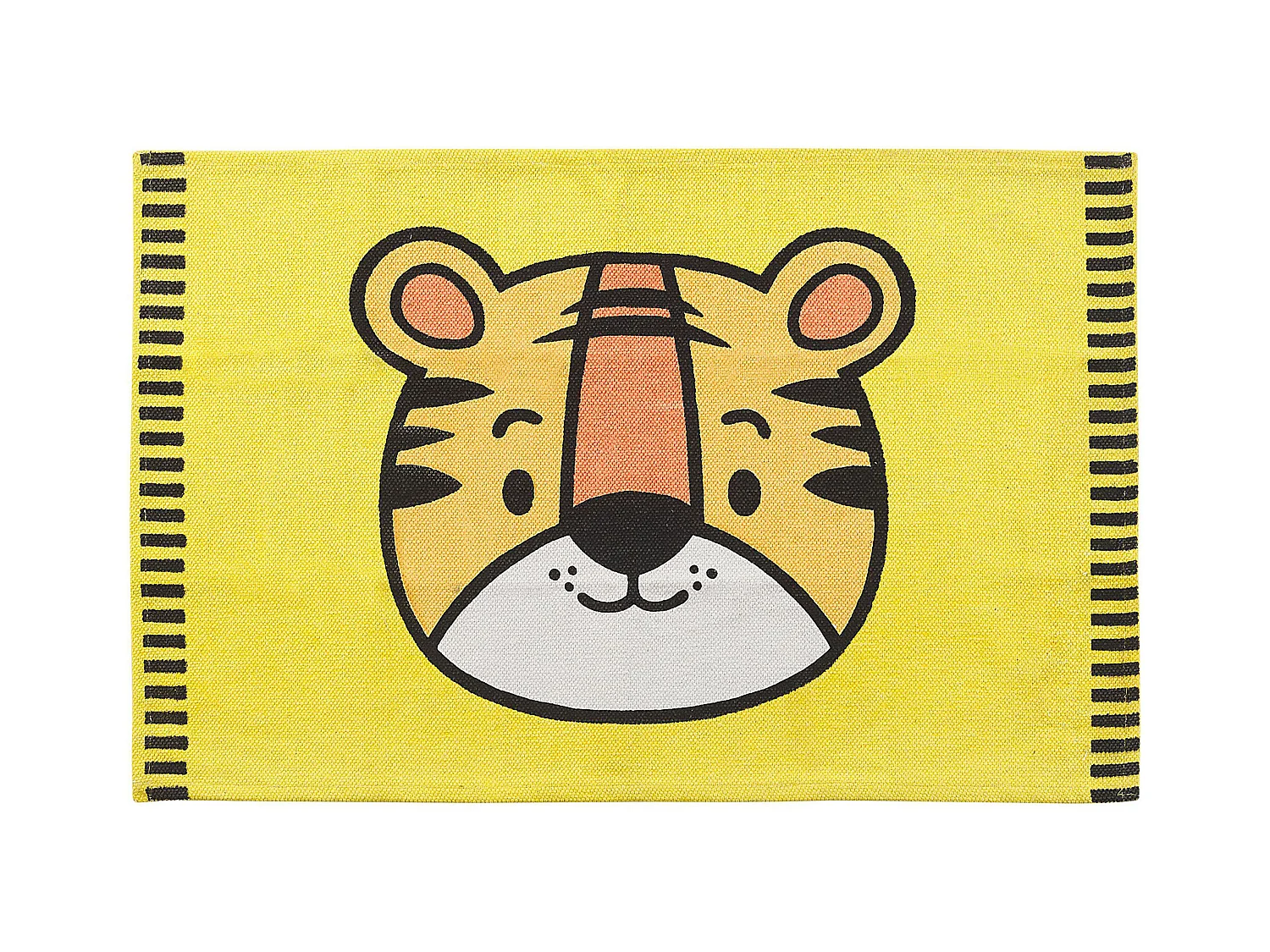 Tapis enfant RANCHI Jaune 60 x 90 cm Coton
