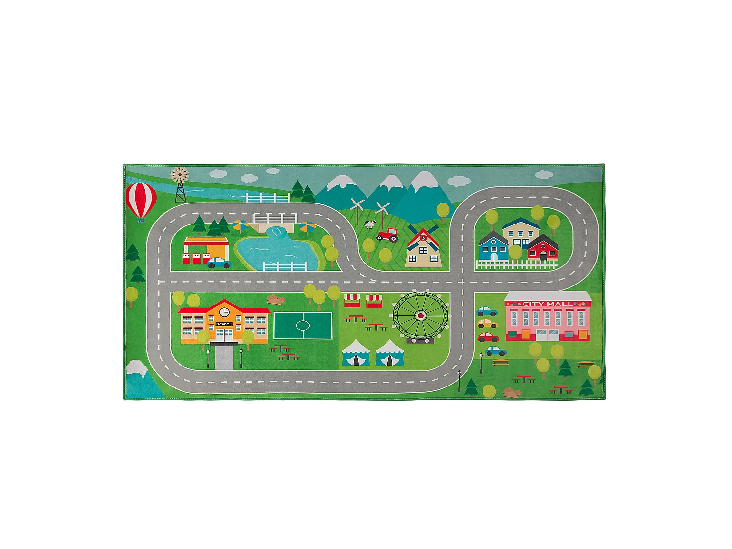 Tapis enfant SEBEN Vert 80 x 150 cm