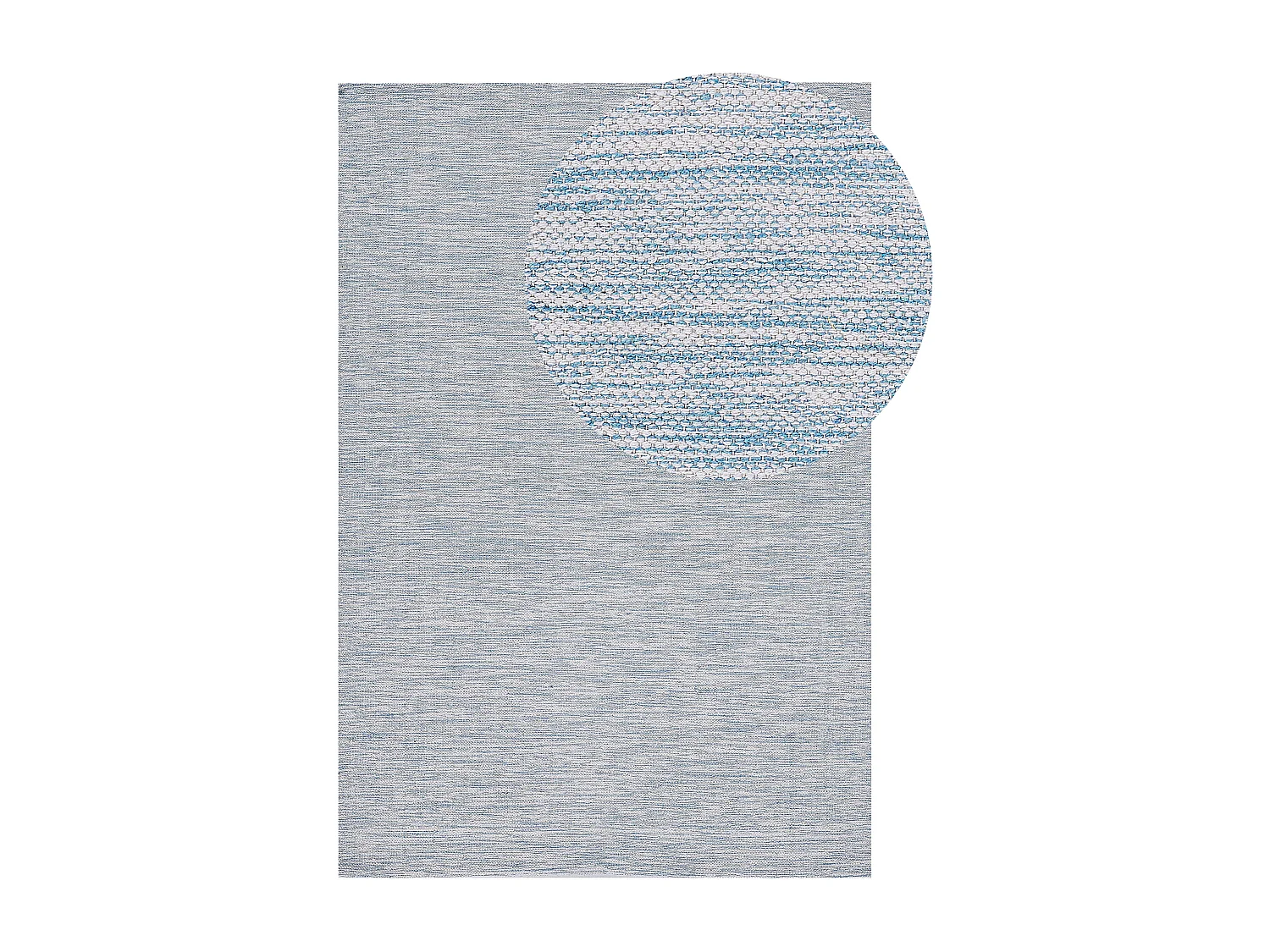 Vloerkleed katoen lichtblauw 140 x 200 cm DERINCE