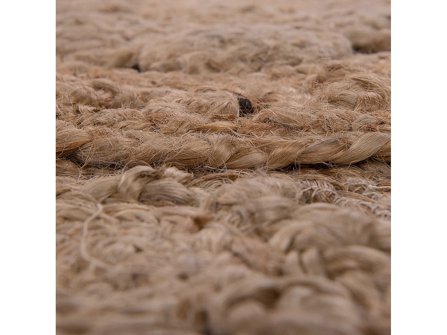 Vloerkleed BUCAK ø 120 cm Jute Beige