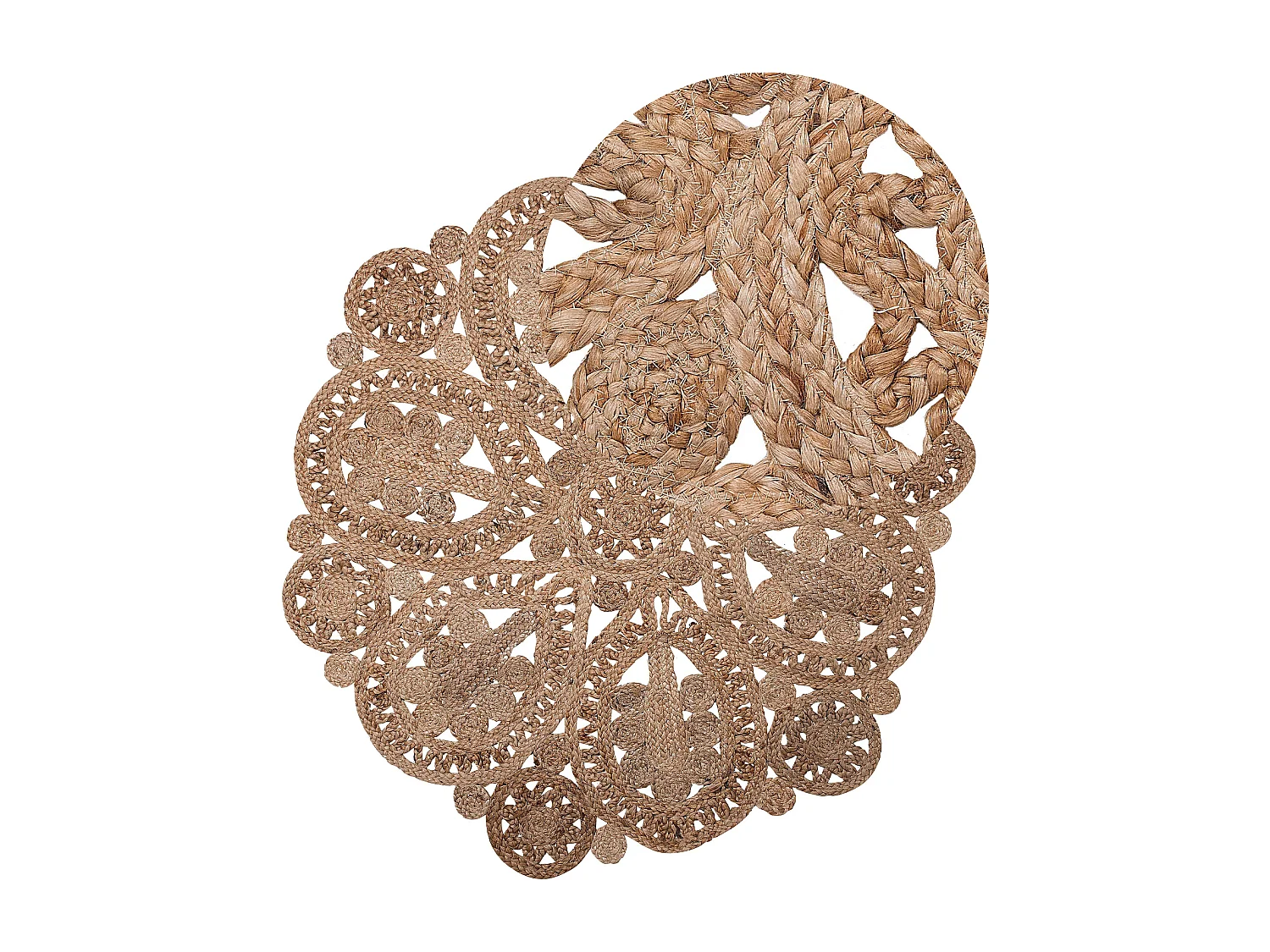 Tappeto iuta beige ø 120 cm BUCAK