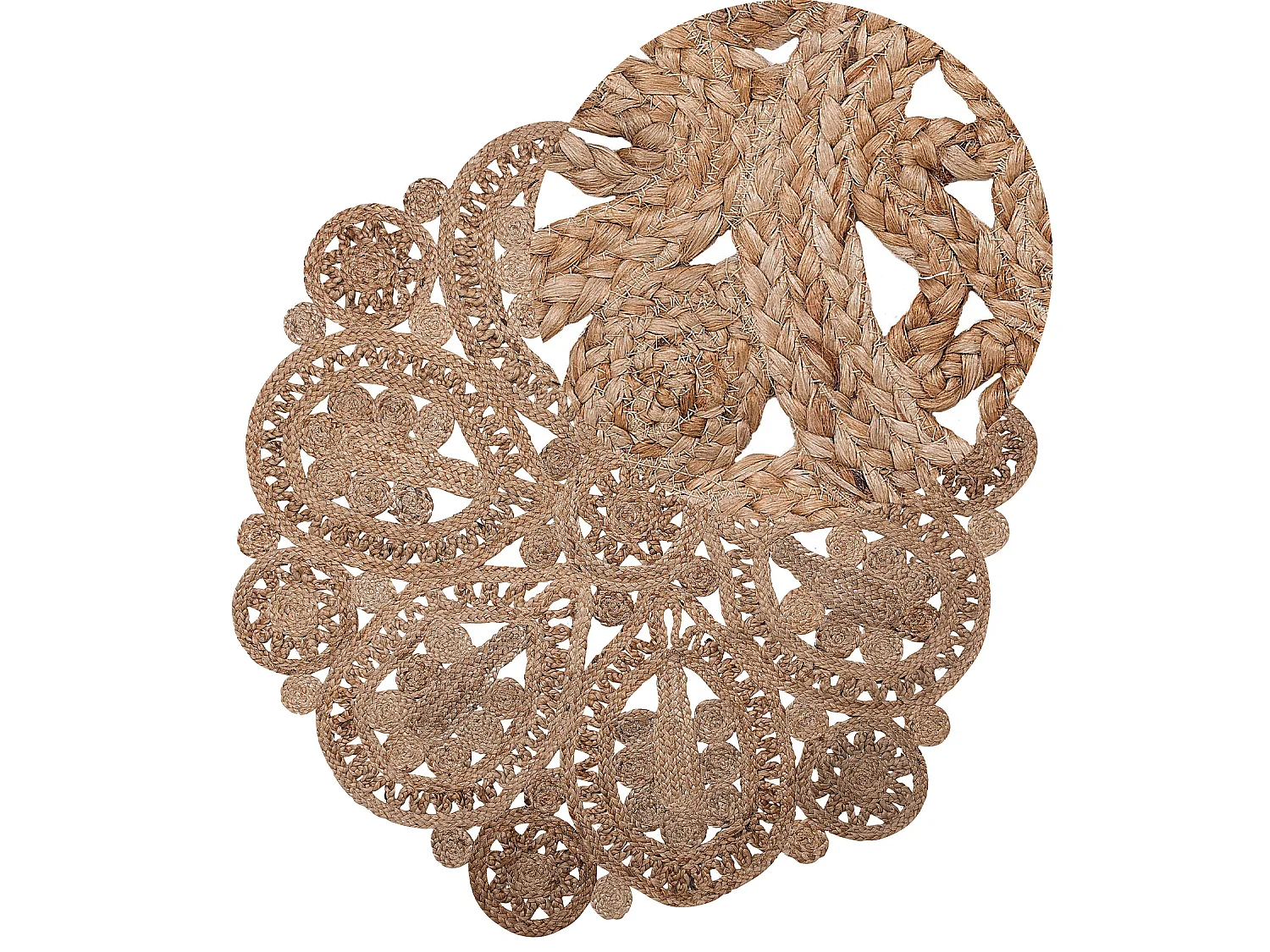 Vloerkleed BUCAK ø 120 cm Jute Beige
