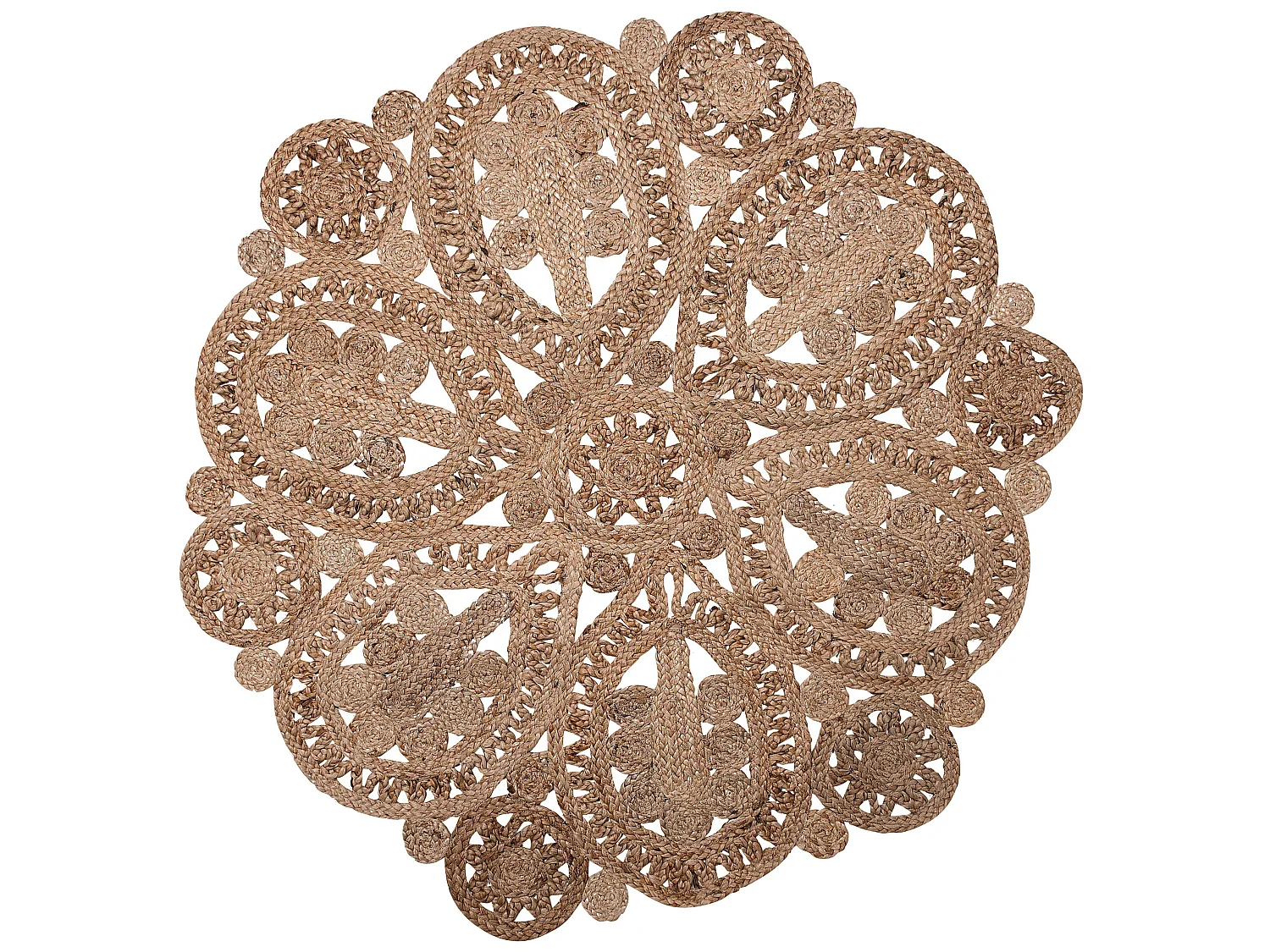 Vloerkleed BUCAK ø 120 cm Jute Beige