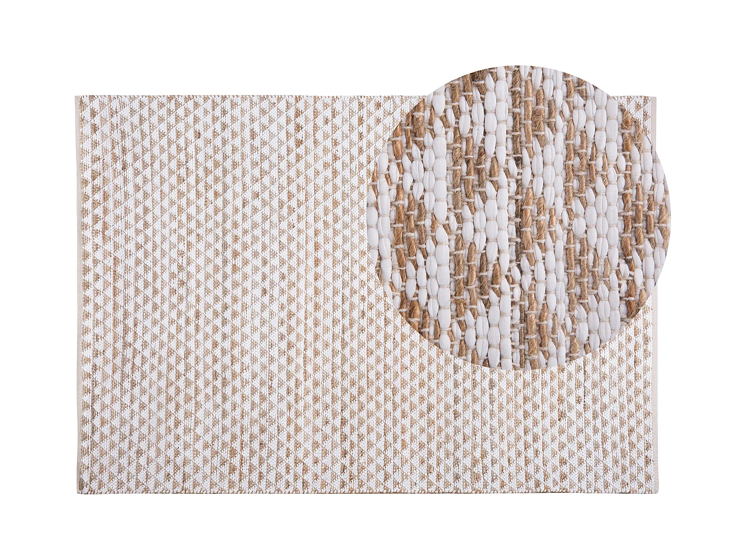 Tapis TUNCELI Beige 140 x 200 cm Coton