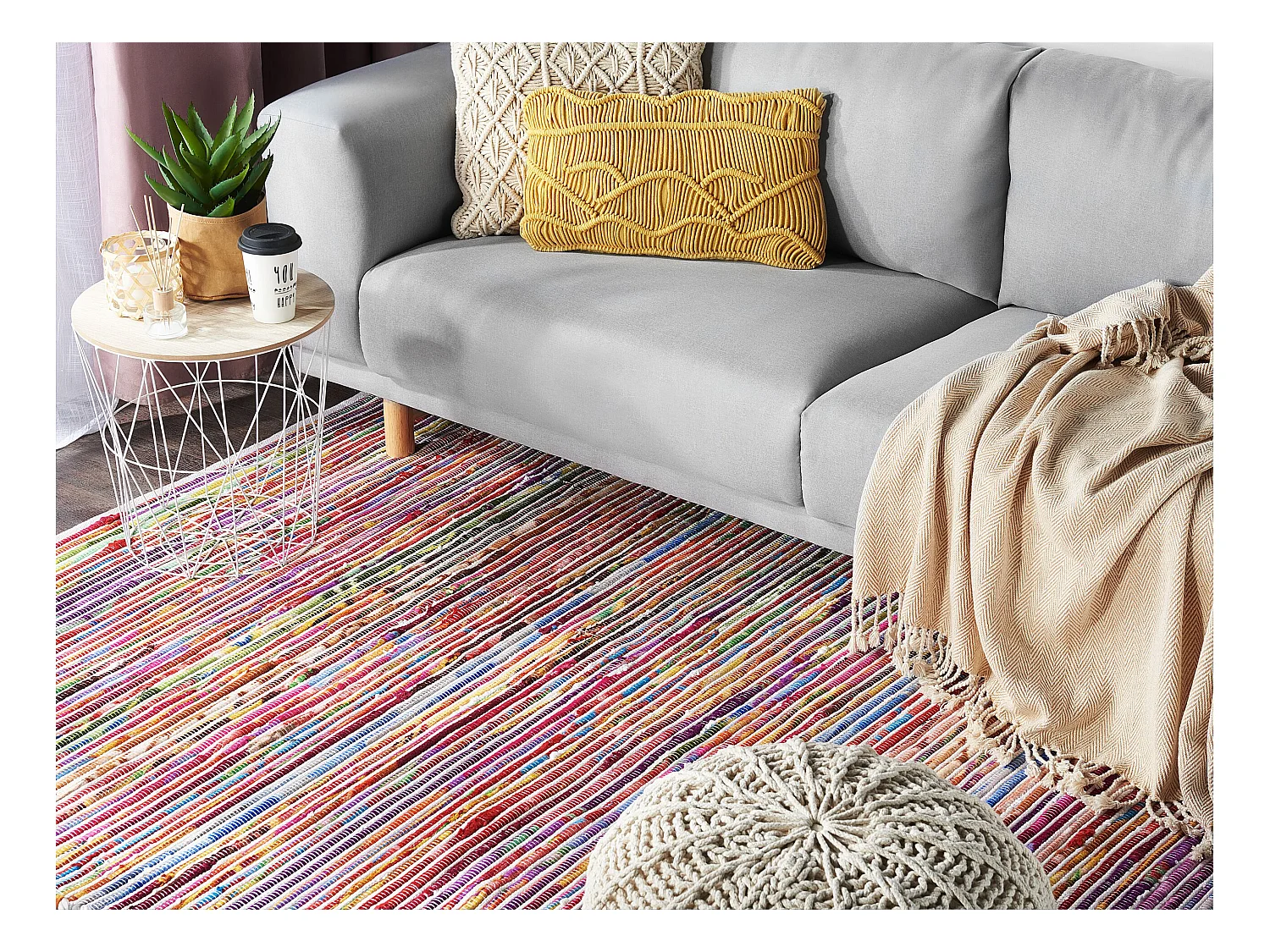 Tapis BARTIN Blanc 140 x 200 cm