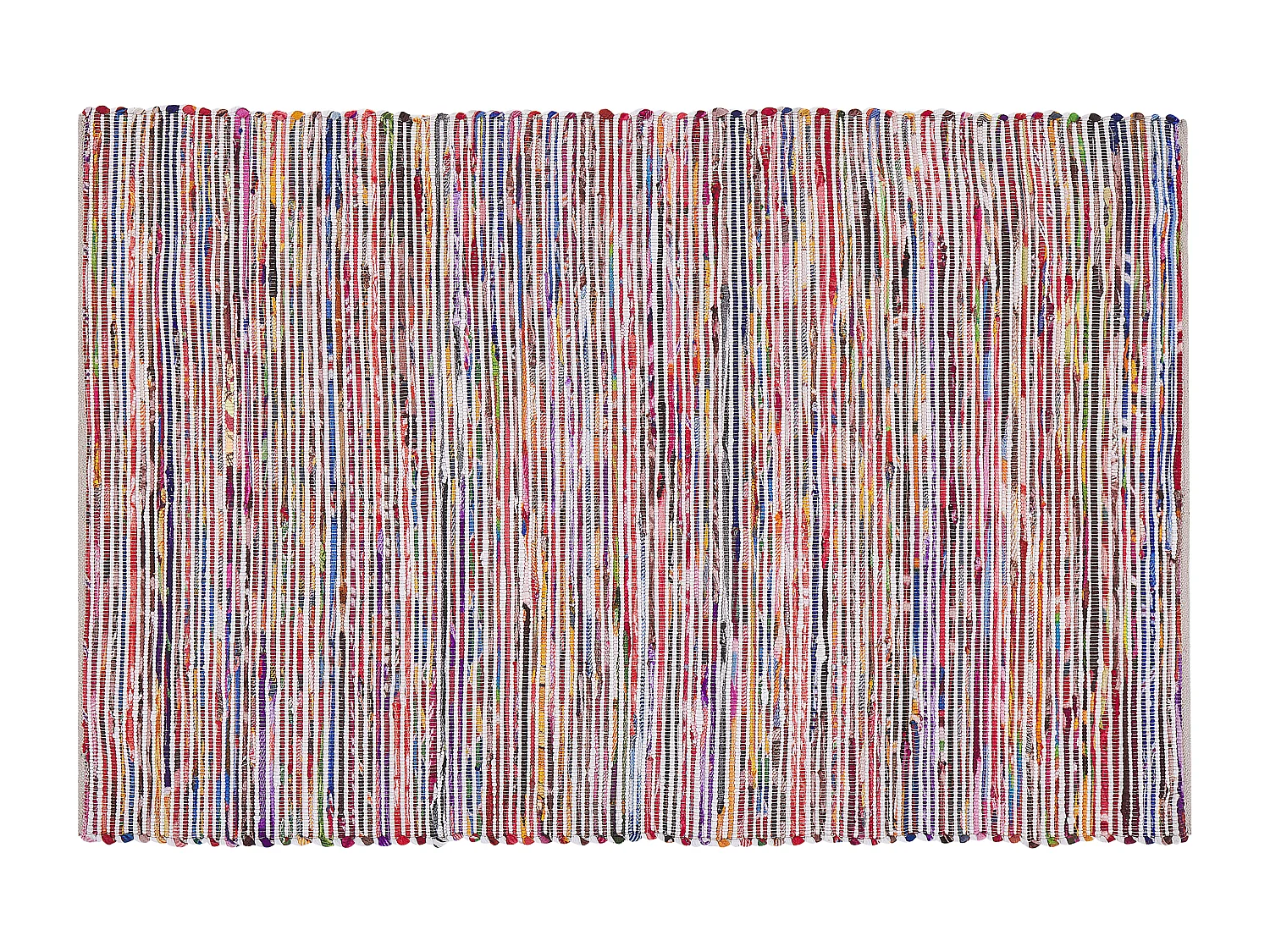 Vloerkleed polyester wit 140 x 200 cm BARTIN