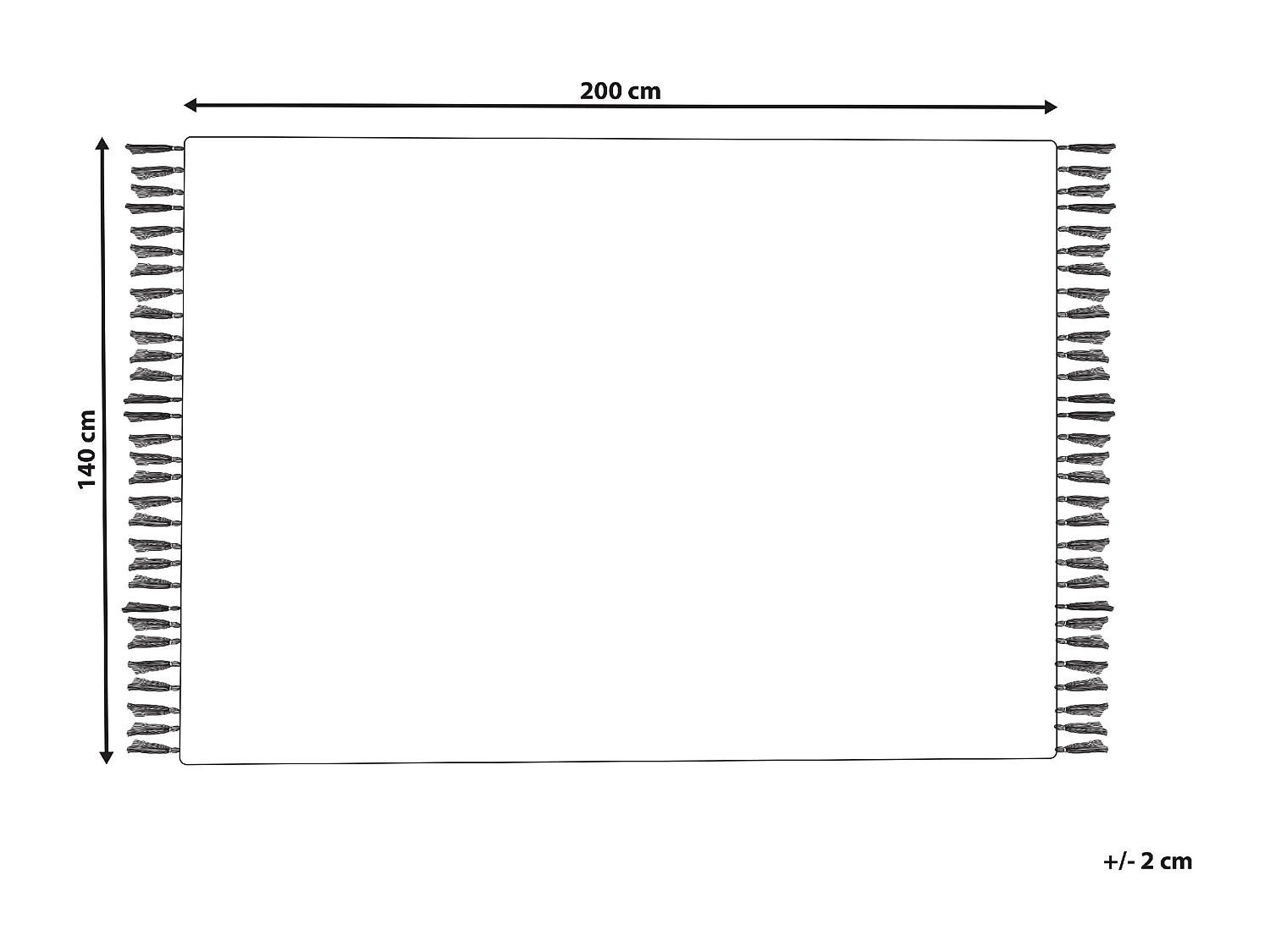 Teppich bunt 140 x 200 cm Kurzflor DANCA