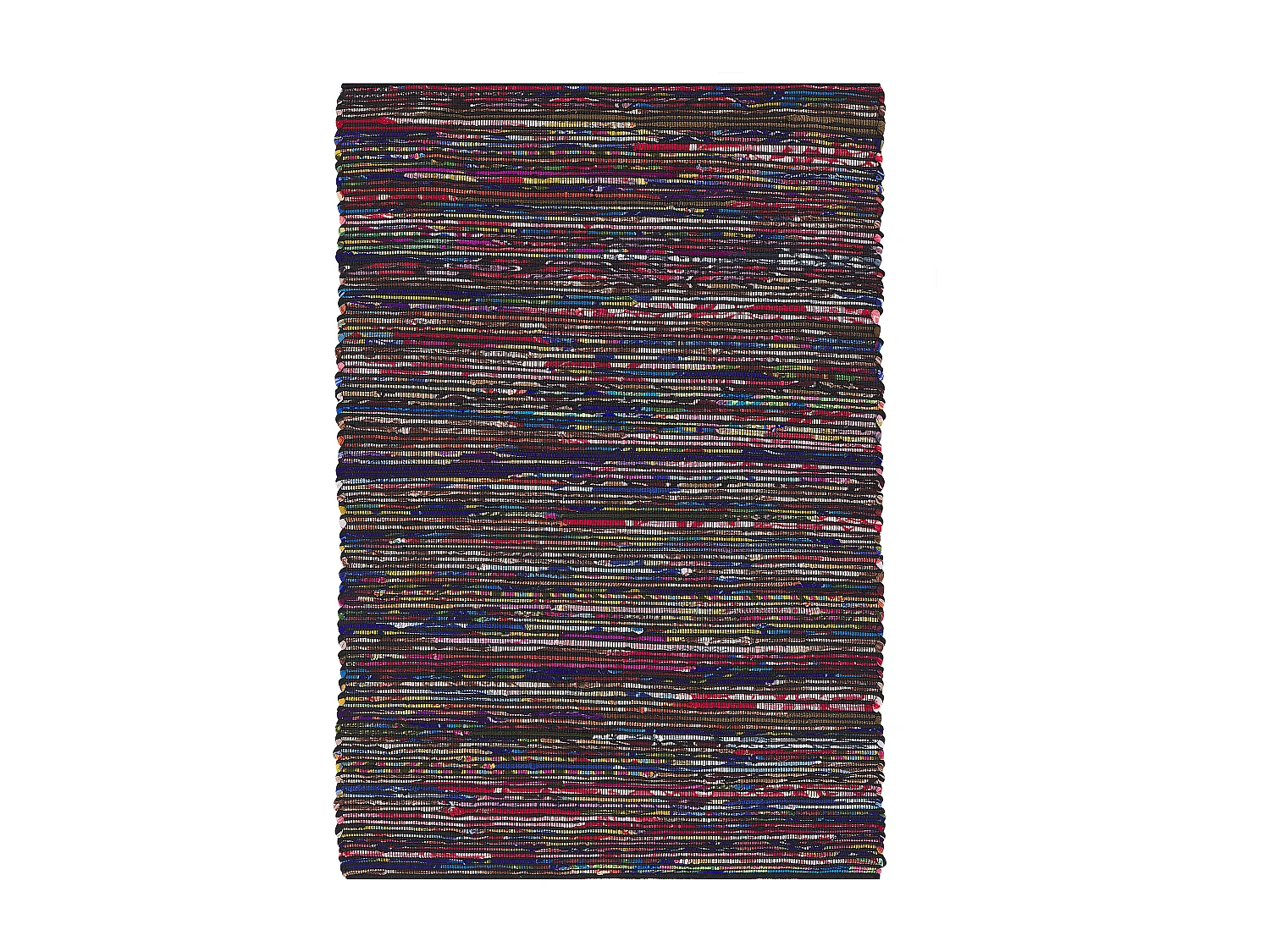 Vloerkleed polyester zwart 160 x 230 cm BARTIN