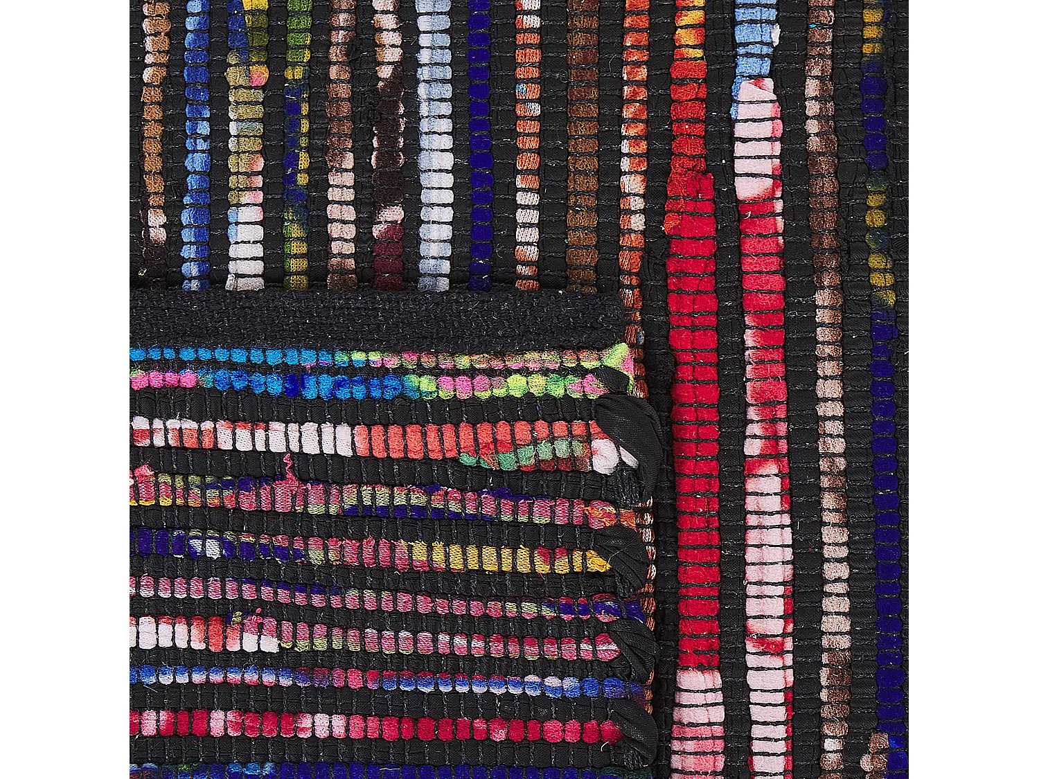 Tapis en coton multicolore foncé 160 x 230 cm BARTIN