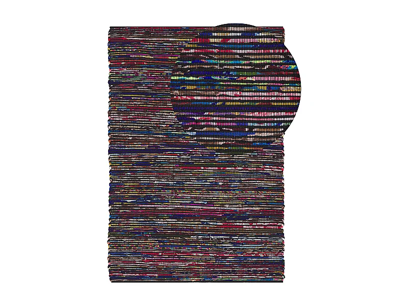 Dywany 160 x 230 cm wielokolorowy czarny BARTIN