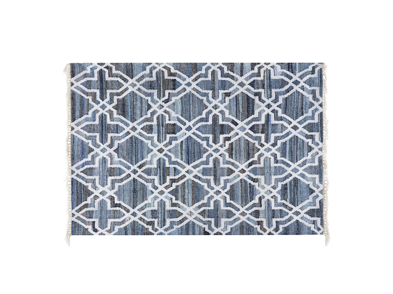 Tapis ADIYAMAN Bleu 140 x 200 cm Coton