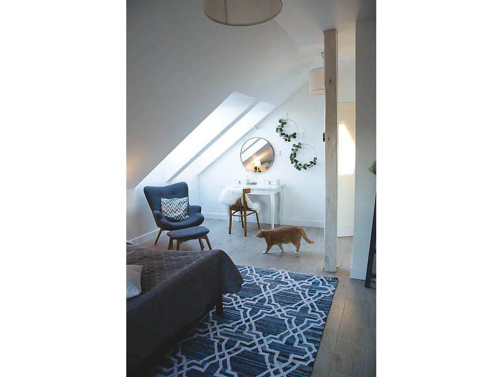 Tapis en coton denim bleu 140x200 cm ADIYAMAN