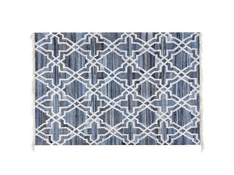 Tapis ADIYAMAN Bleu 140 x 200 cm Coton