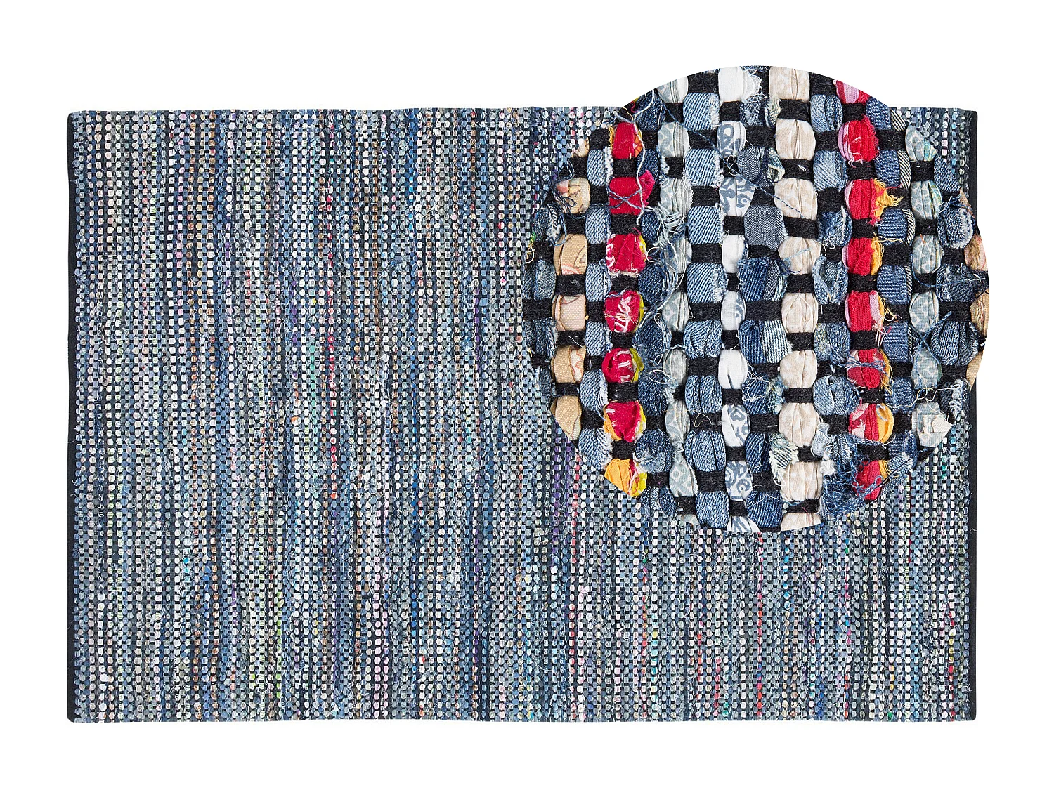 Dywan bawełniany 160 x 230 cm wielokolorowy ALANYA