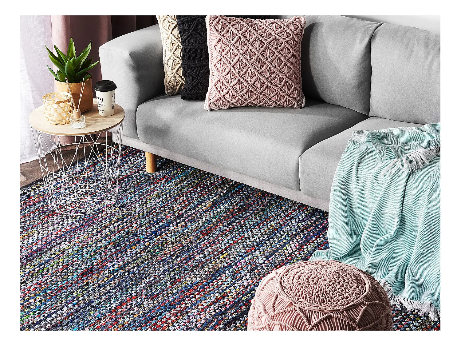 Tapis ALANYA Multicolore 160 x 230 cm Coton