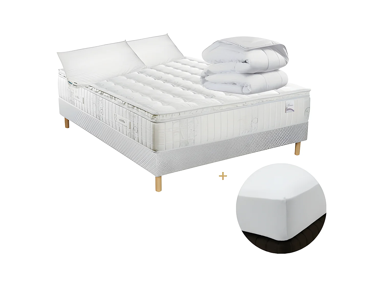 Ensemble Alitea Hotel PACK HAUT DE GAMME 90x190 Ressorts