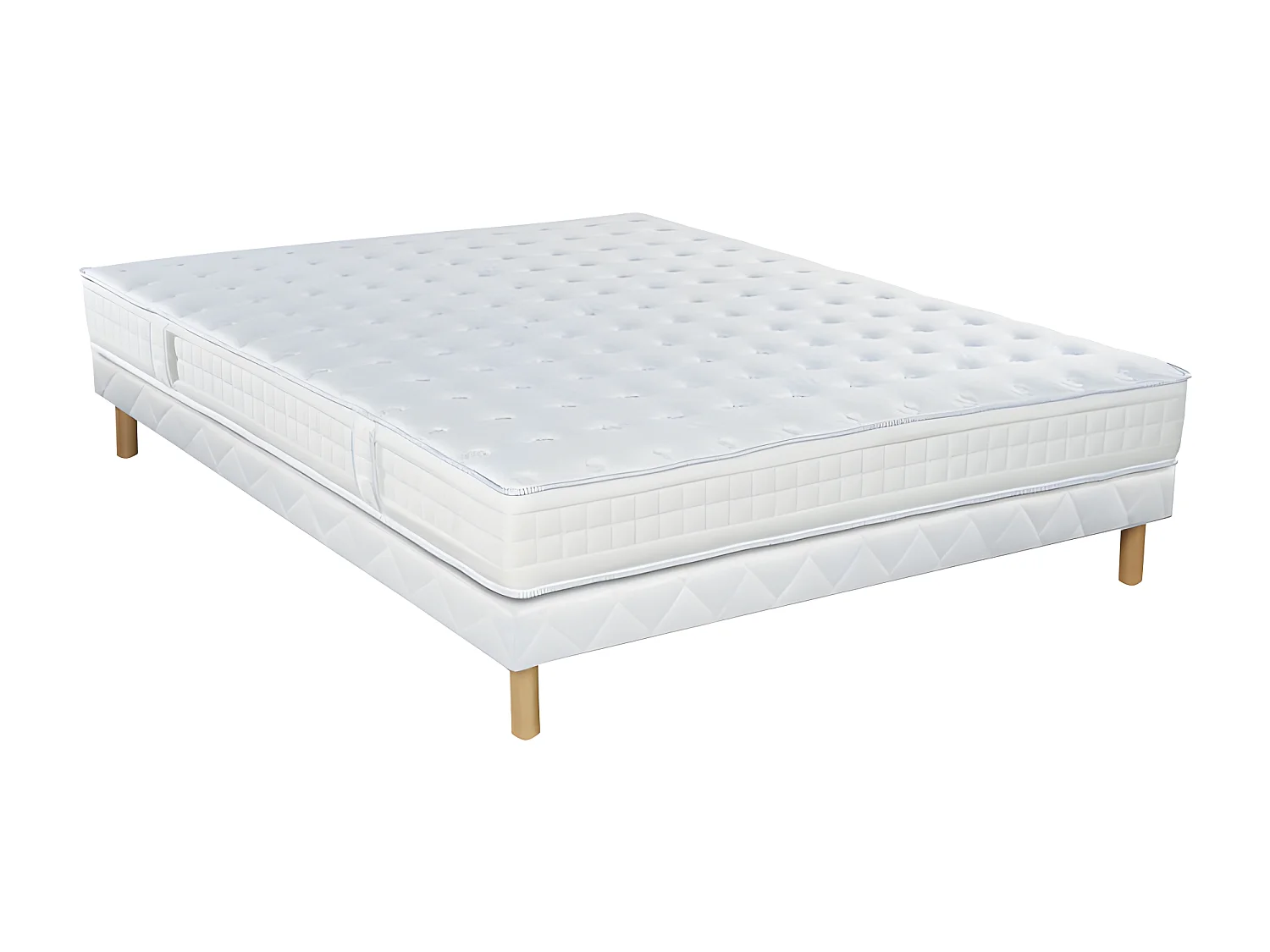 Ensemble Essenzia  DELICE MI FERME + Sommier Tradition + Pieds 140x190 Mousse