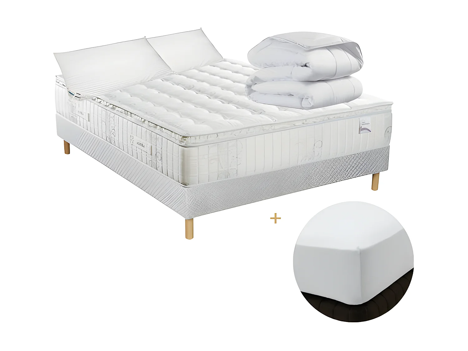 Ensemble Alitea Hotel PACK HAUT DE GAMME 140x190 Ressorts