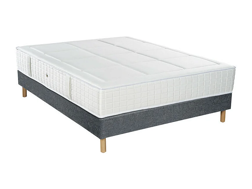 Ensemble Essenzia  SPRING 2600 Ferme + Sommier Tradition Graphic 13cm + Pieds 200x200 Ressorts