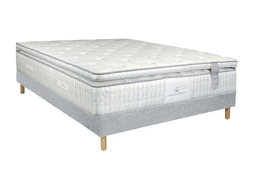 Ensemble Alitea Hotel GRAND MAJESTIC + Sommier Tradition Graphic 13cm + Pieds 160x200 Ressorts