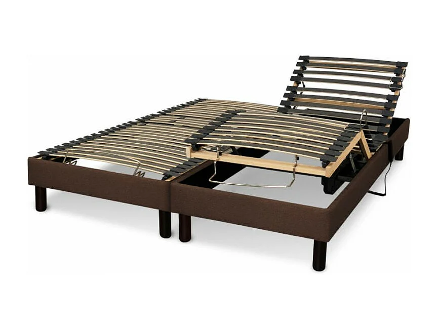 Literie electrique Essenzia Zen Ensemble DETENTE marron - Classic ressorts 2x80x200 Ressorts