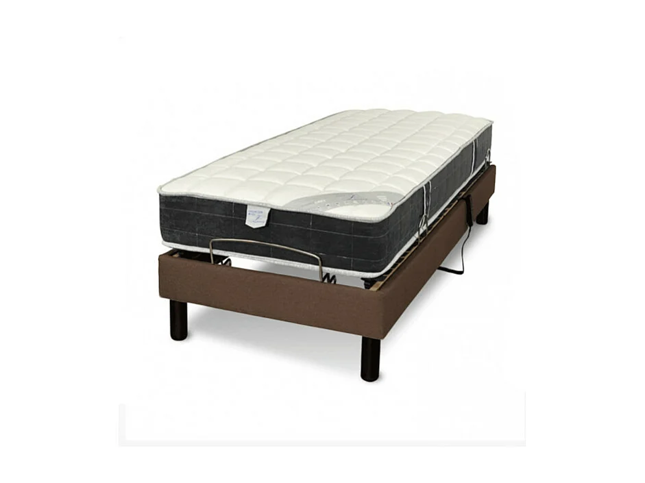 Literie electrique Essenzia Zen Ensemble DETENTE marron - Classic ressorts 80x200 Ressorts