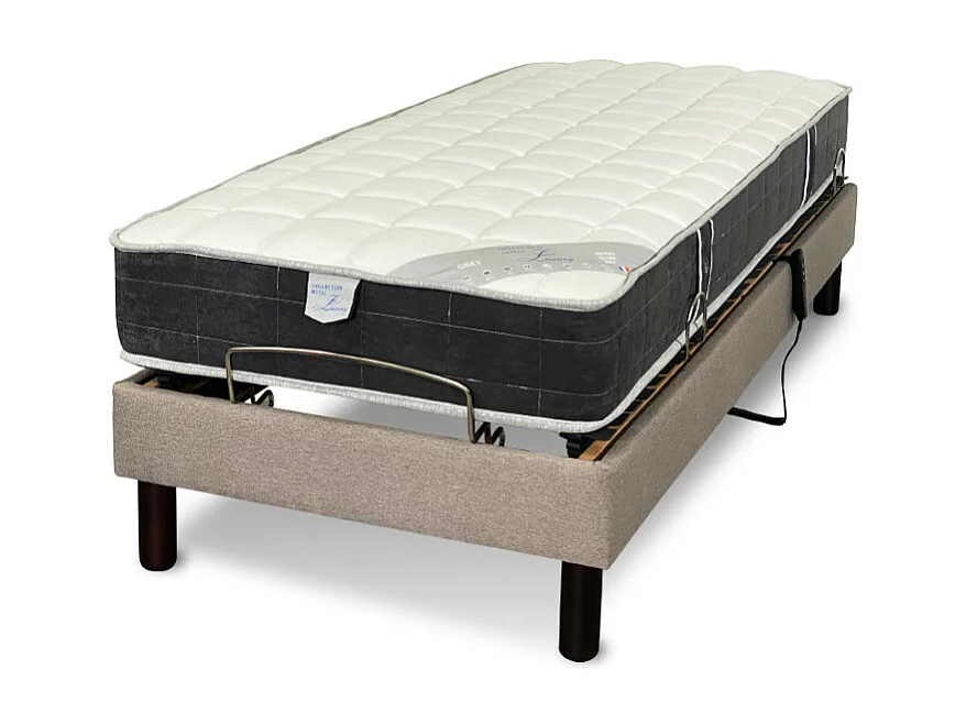 Matelas Essenzia Zen GREY CLASSIC Ressorts 2x70x190 Ressorts