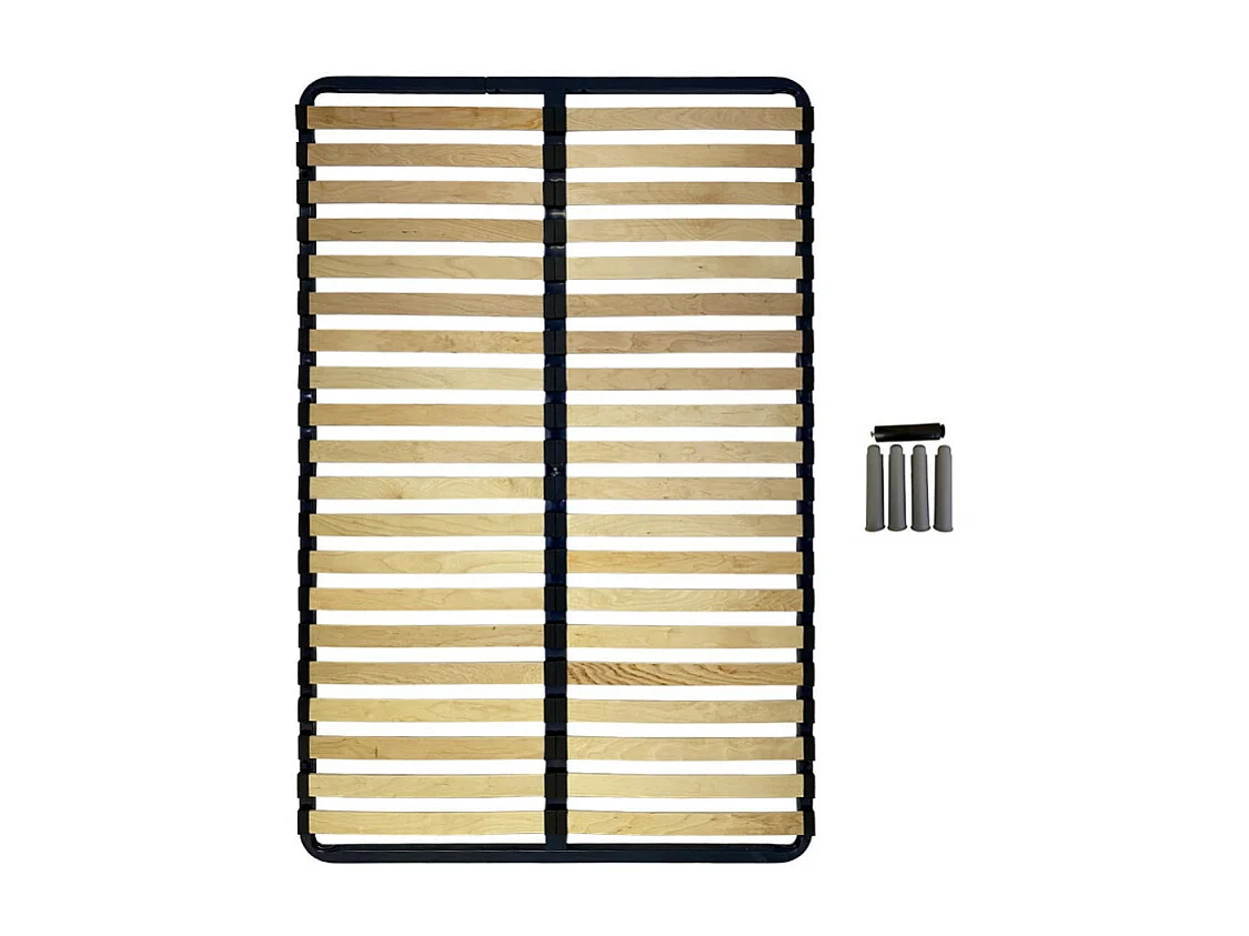 Sommier Essenzia Cadre 40 lattes multiplis + pieds 120x190