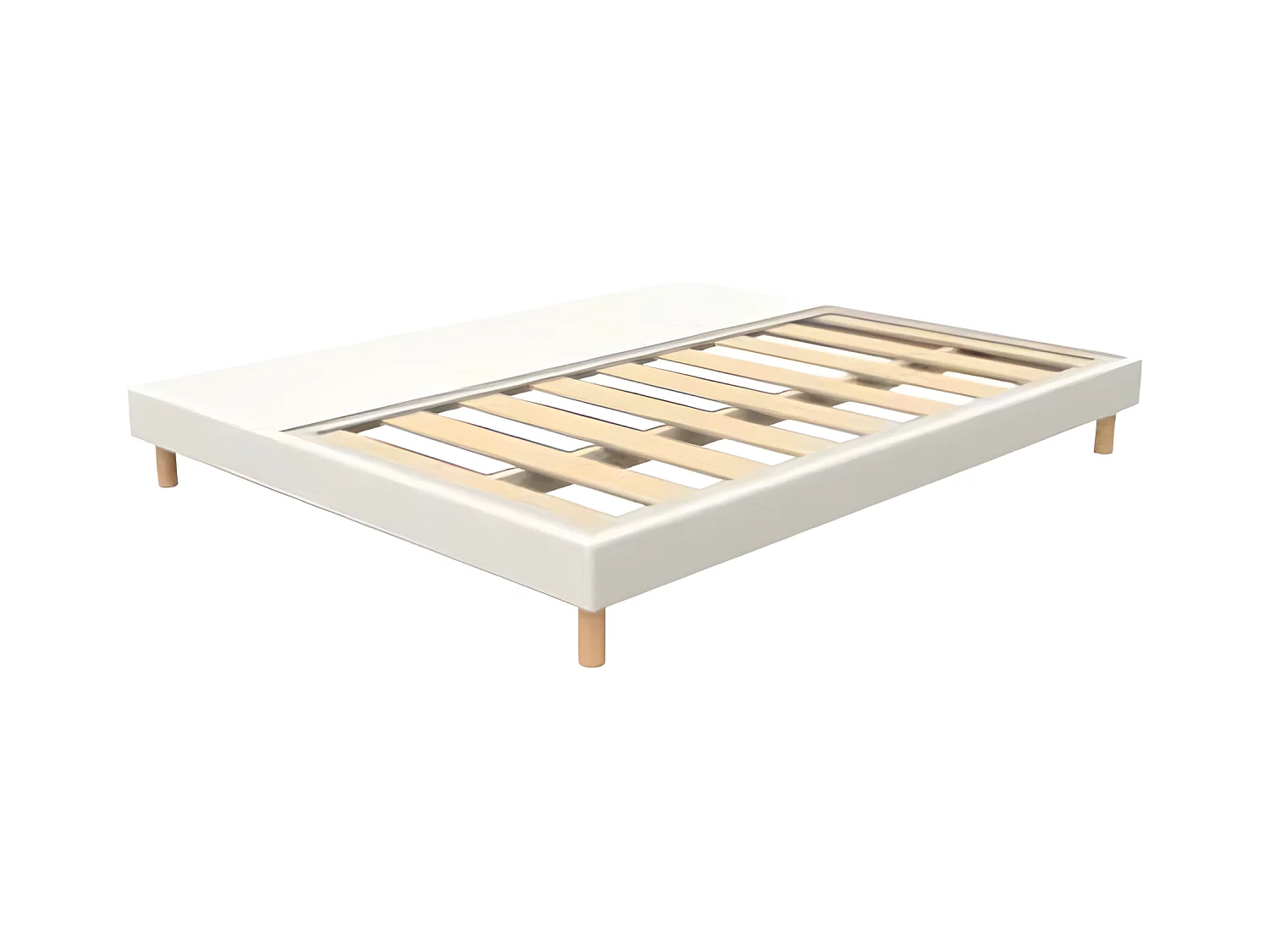 Sommier Alitea TRADITION BLANC 140x190 Lattes