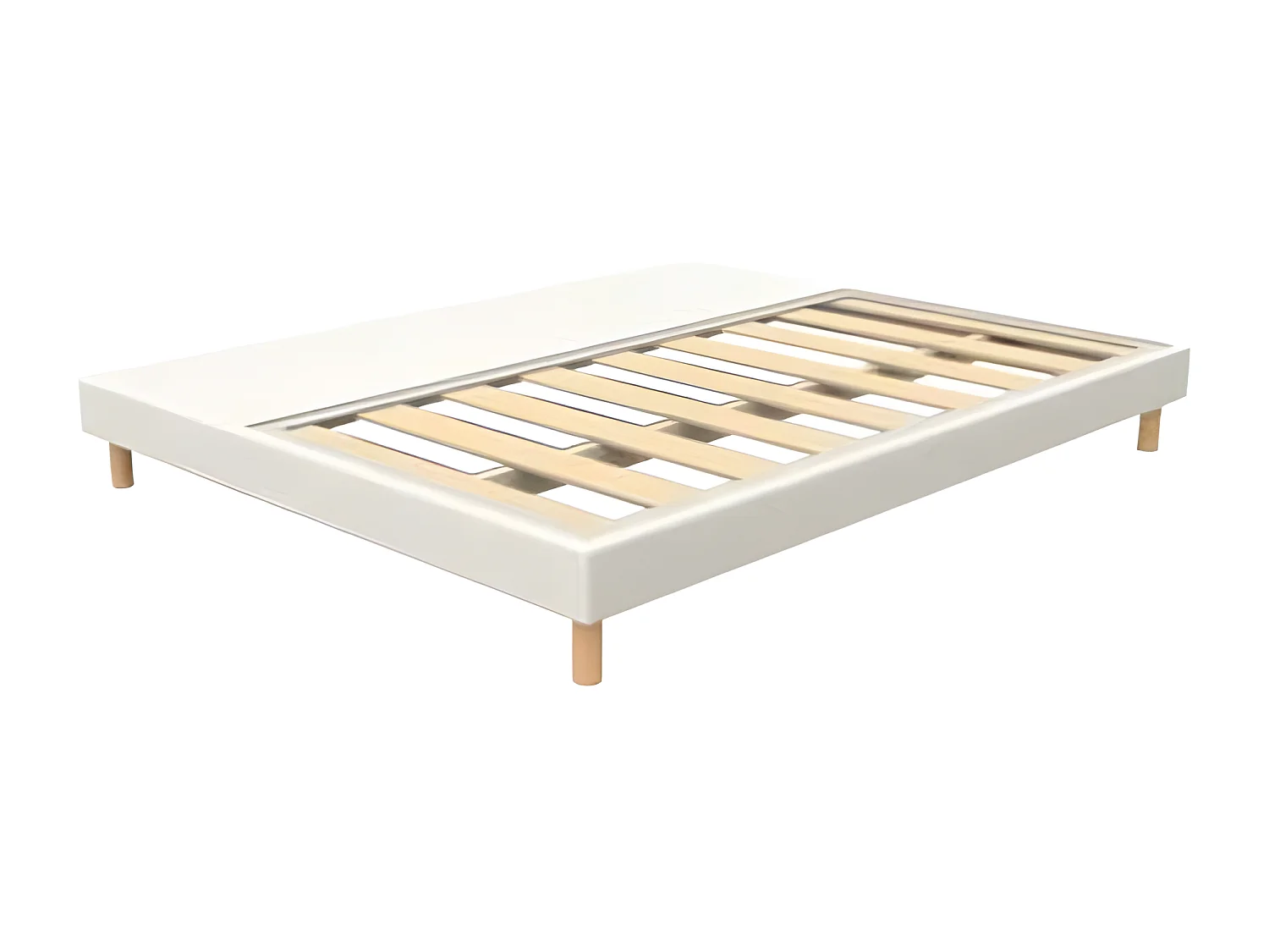 Sommier Alitea TRADITION BLANC 160x200 Lattes