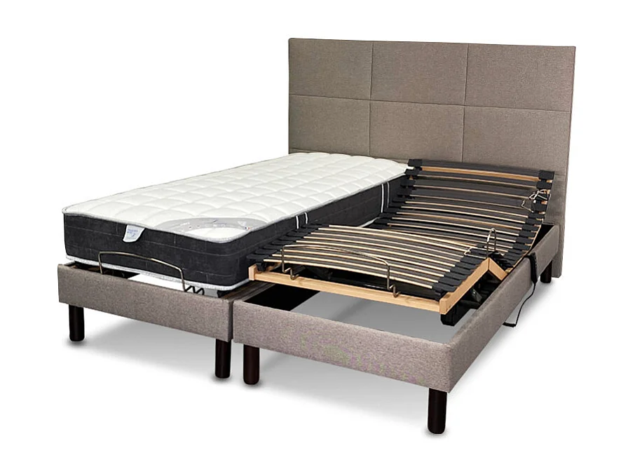 Matelas Essenzia Zen GREY CLASSIC Ressorts 2x90x200 Ressorts