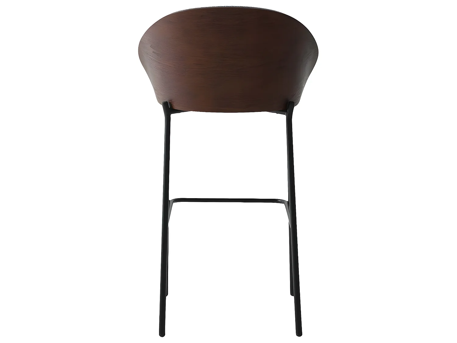 Canelas barstoel lichtgrijs, donker bruin.