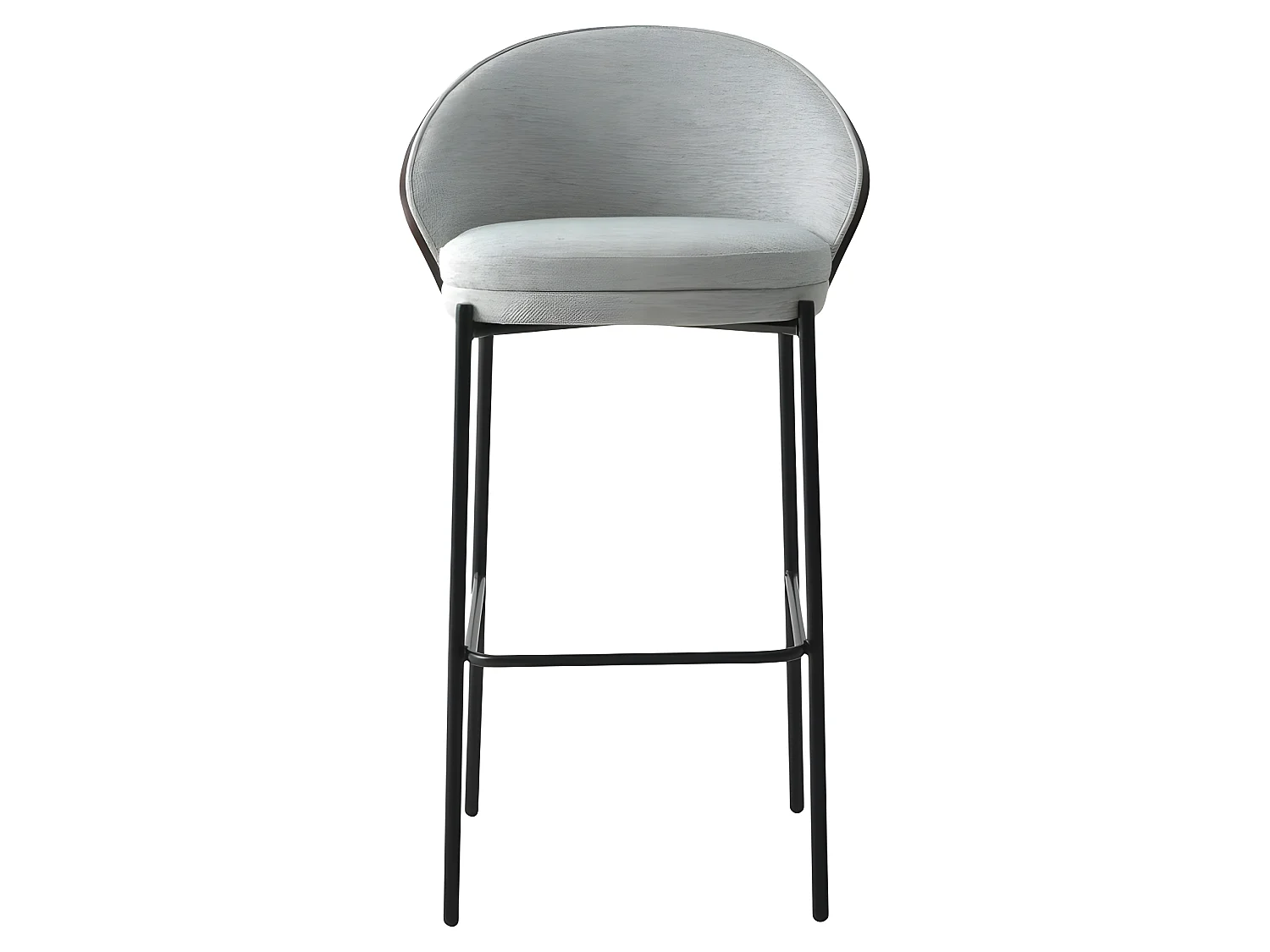 Canelas barstoel lichtgrijs, donker bruin.