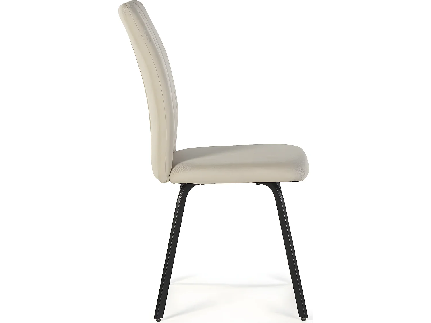 Lot de 4 chaises en tissu beige - Lonni