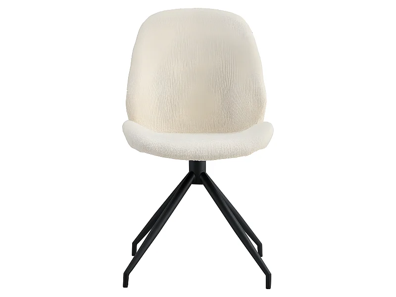 Chaise Pivotante En Tissu Bouclé Monte Carlo