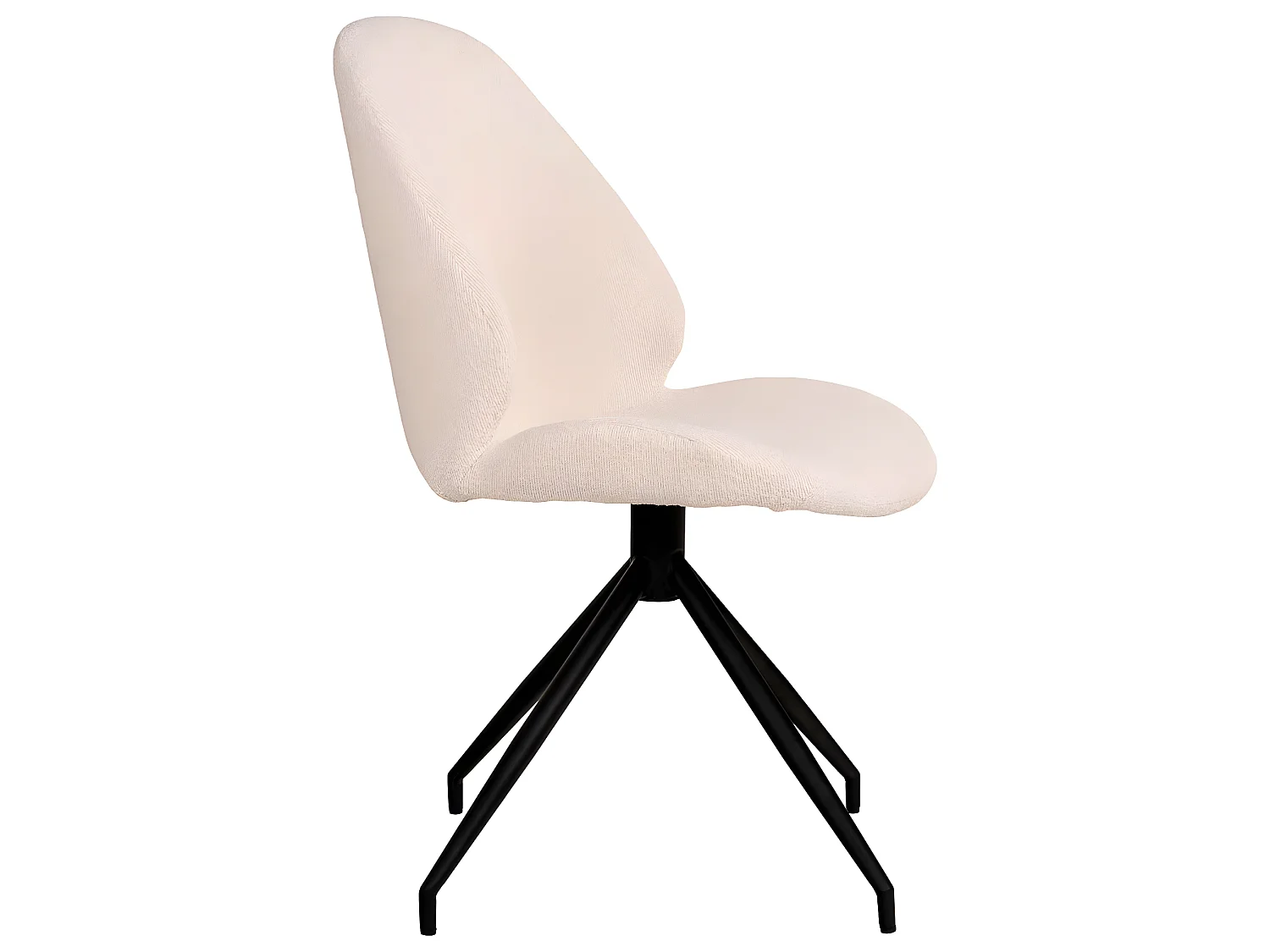 Chaise Pivotante En Tissu Bouclé Monte Carlo