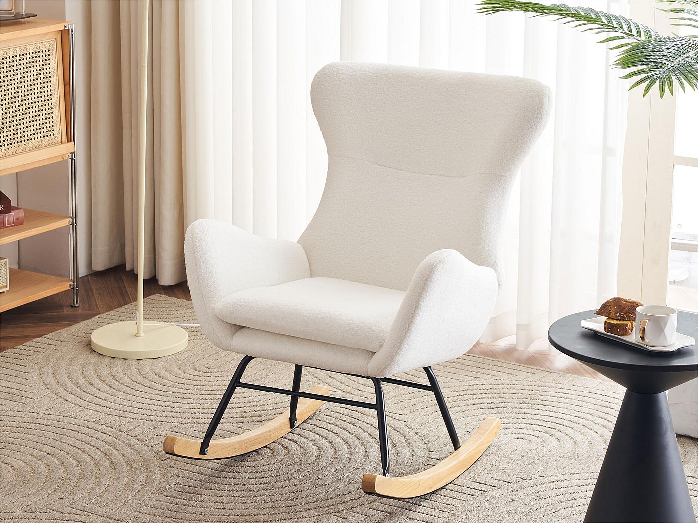 Sedia A Dondolo Da Interno Sedia Per Il Tempo Libero In Tessuto