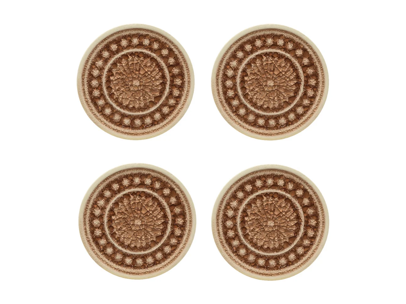 Porte-Bougies Soucoupes Doily - Bleu