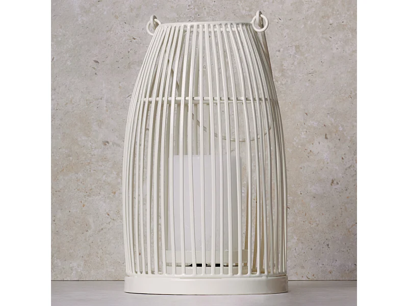 Lanterne Barrel Grand Format - Blanc