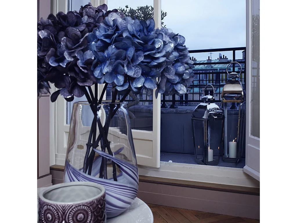 Vase Almond Grand Format - Violet / 28 cm