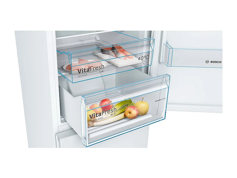 Lodówka z zamrażarką Bosch KGN36VWED 324L No Frost Biały VitaFresh LED Półka EasyAccess