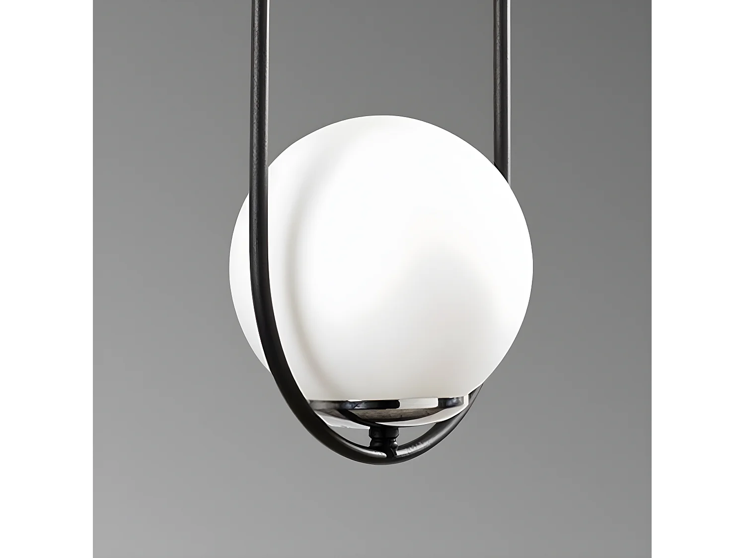 Lampada da soffitto moderna Garet con anelli ovali e 3 sfere in vetro 3xE27