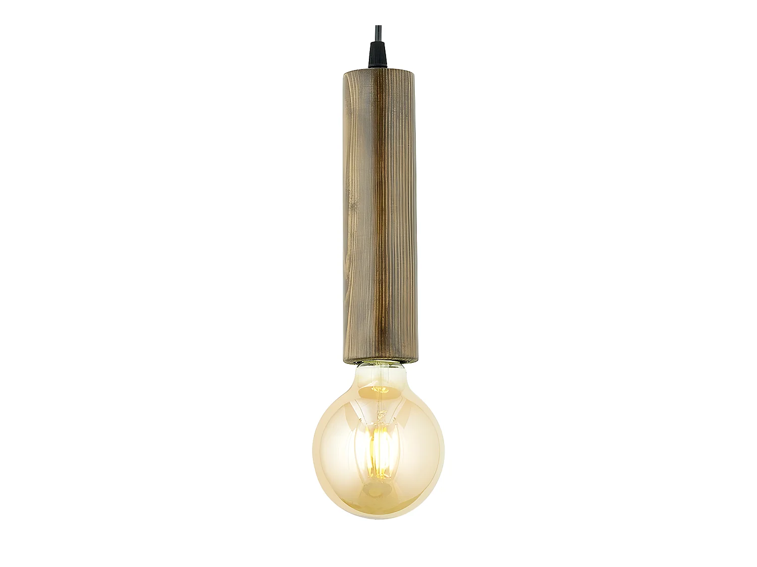 Suspension Adino en bois de sapin marron naturel 1xE27 ø5cm