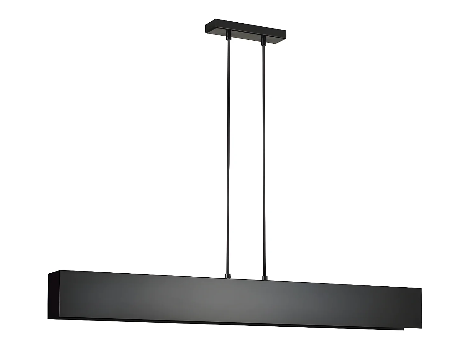 Lámpara de techo lineal Tarlen con estructura de metal rectangular de 4 luces 4xE27